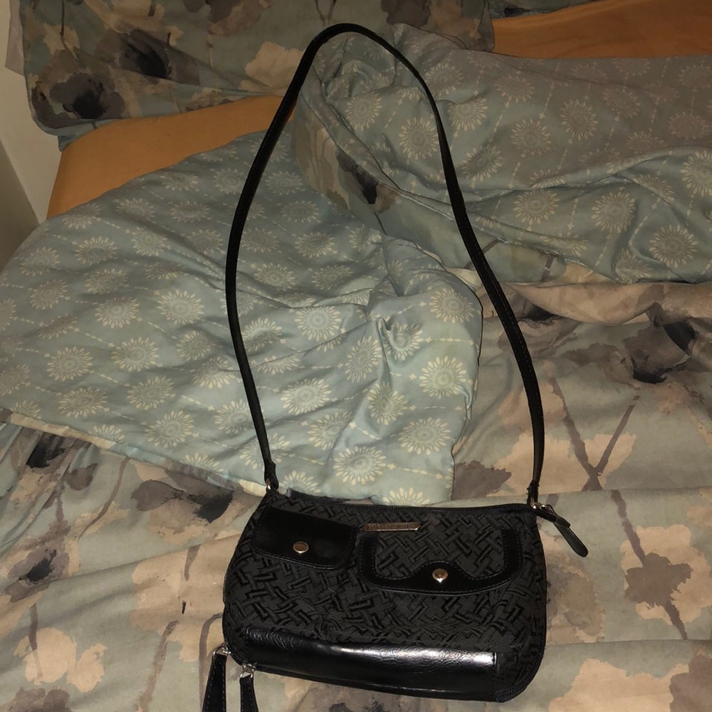 all black cross body purse